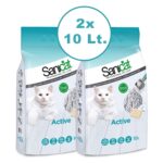 Sanicat Active Topaklaşan Marsilya Sabunu Kokulu İnce Kedi Kumu 2 x 10 Lt - Görsel 2
