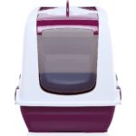 Milo Kapalı Kedi Tuvaleti Fuşya 37 x 50 x 39,5 cm