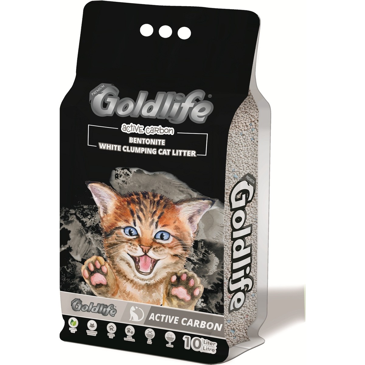 10393860538418.jpg Goldlife Gold Life Premium Active Carbon Kedi Kumu 10 l - Görsel 1