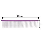 Buffer Parlak Metal Köpek Tarağı Renkli Pet Köpek Pire Tarağı Köpek Tüyü Tarama