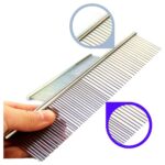 Buffer Parlak Metal Köpek Tarağı Renkli Pet Köpek Pire Tarağı Köpek Tüyü Tarama - Görsel 2