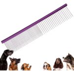 Buffer Parlak Metal Köpek Tarağı Renkli Pet Köpek Pire Tarağı Köpek Tüyü Tarama - Görsel 3