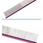 Buffer Parlak Metal Köpek Tarağı Renkli Pet Köpek Pire Tarağı Köpek Tüyü Tarama - Görsel 5