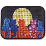 Eryatex Elekli Desenli Kedi Tuvalet Önü Paspası 60 x 45 cm