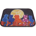 Eryatex Elekli Desenli Kedi Tuvalet Önü Paspası 60 x 45 cm - Görsel 2