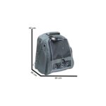 Leon Pet Fileli Sırt Taşıma Çantası Lüx Gri 35X26X40H - Görsel 2