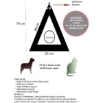 Moonstar Gri Beyaz Yıldızlı Kedi Köpek Çadırı - Görsel 4