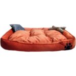 Mavi Vitrin Elite Yıkanabilir  Ultra Soft Large Büyük Irk Köpek Yatağı Kiremit Renk 90X70 cm - Görsel 2