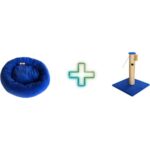 Brt Pet Tırmalama Tahtası, Polar Simit Kedi Yatağı 2 Li Set