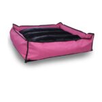 Nerotex Yıkanabilir Pembe Köpek Kedi Minderi ve Yatağı Büyük Irklar Için Fermuarlı 90X100 cm