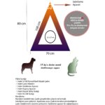 Moonstar Xl Kırmızı Siyah Yıldızlı Kedi Köpek Çadırı 70 x 70 cm - Görsel 4