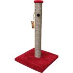 Brt Pet Peluş Kedi Tırmalama Tahtası - 52 Cm-Kırmızı