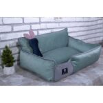 Nohov  Lux Seri İç Mekan Fermuarlı Yıkanabilir Kedi ve Köpek Yatağı Turkuaz S - Görsel 4