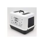 Yıldızhane Hediyeli Kapalı Kedi Tuvalet Kabı 54,5 x 39,5 x 39 cm Kırılmaz Flip Kapak Kürek Hediyeli