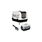 Yıldızhane Kapalı Lüx Kedi Tuvalet Kabı Üsten Açılır ( Taşıma Kabı Hediyeli )