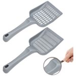 Petsi Orjinal Kedi Kumu Küreği İkisi Bir Arada(Dar ve Geniş Aralık) Gri