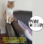 Paw Away Kedi Eğitim Bandı Tekyüz Yapışkanlı Tırmalama Caydırıcı Koltuk Mobilya Koruyucu Şeffaf 25x45 cm 4 Adet - Görsel 2