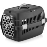 Milo Kedi Köpek Taşıma Çantası Küçük Boy Siyah/Gri