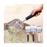 Three Beans Yeni Metal Kedi Çöp Kürek, Kedi Boyutu Büyük Delik Kedi Dışkı Kürek, Alüminyum Tuvalet Temizleme (Yurt Dışından) - Görsel 3