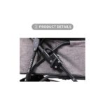 Mixpet Üç Tekerlekli Katlanabilir Küçük Irk Kedi Köpek Arabası 15 Kg. Gri M - Görsel 2