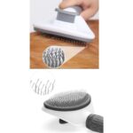 CandyShine Kedi Köpek Tüy Toplayıcı Tarak Evcil Hayvan Tüy Toplayıcı Fırçası Otomatik Temizlenen Tuşlu Fırça - Görsel 4