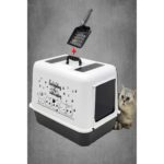 Yıldızhane Hediyeli Kapalı Kedi Tuvalet Kabı 54,5 x 39,5 x 39 cm Kırılmaz Flip Kapak Kürek Hediyeli - Görsel 3