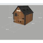 Mandu Isı Yalıtımlı Ahşap Köpek Kulübesi S - Görsel 5