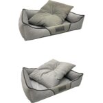 Pawiyans Couch Box Kedi Köpek Yatağı Üst Kalite Yıkanabilir Fermuarlı Kılıf. Astarlı Elyaf. Iç Minderli - Görsel 5