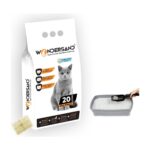Wondersand 20 Lt Beyaz Bentonit Kalın Tane Sabun Kokulu Süper Topaklanan Premium Kedi Kumu