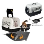 Yıldızhane Kapalı Maxi Kedi Tuvalet Kabı Üsten Açılır + Taşıma Kabı + Elekli Pas Pas