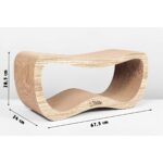 Felidae Oluklu Mukavva Karton, Kedi Tırmalama Kanepesi - Large (67,5x28,5x24cm) Kedi Tırmalama Kartonu, Kedi Tırmalama Direği, Kedi Tırmalama Tahtası, Kedi Tırmalama Lounge - Görsel 2