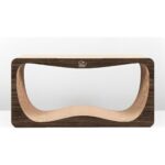 Felidae Oluklu Mukavva Karton, Kedi Tırmalama Kanepesi - XLarge - Koyu Ahşap Rengi (75x36x24cm) Kedi Tırmalama Kartonu, Kedi Tırmalama Direği, Kedi Tırmalama Tahtası, Kedi Tırmalama Lounge