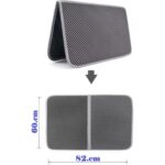 Tineke Büyük Boy Elekli Kedi Tuvalet Önü Paspası Katlanabilir 82 x 60 cm Siyah