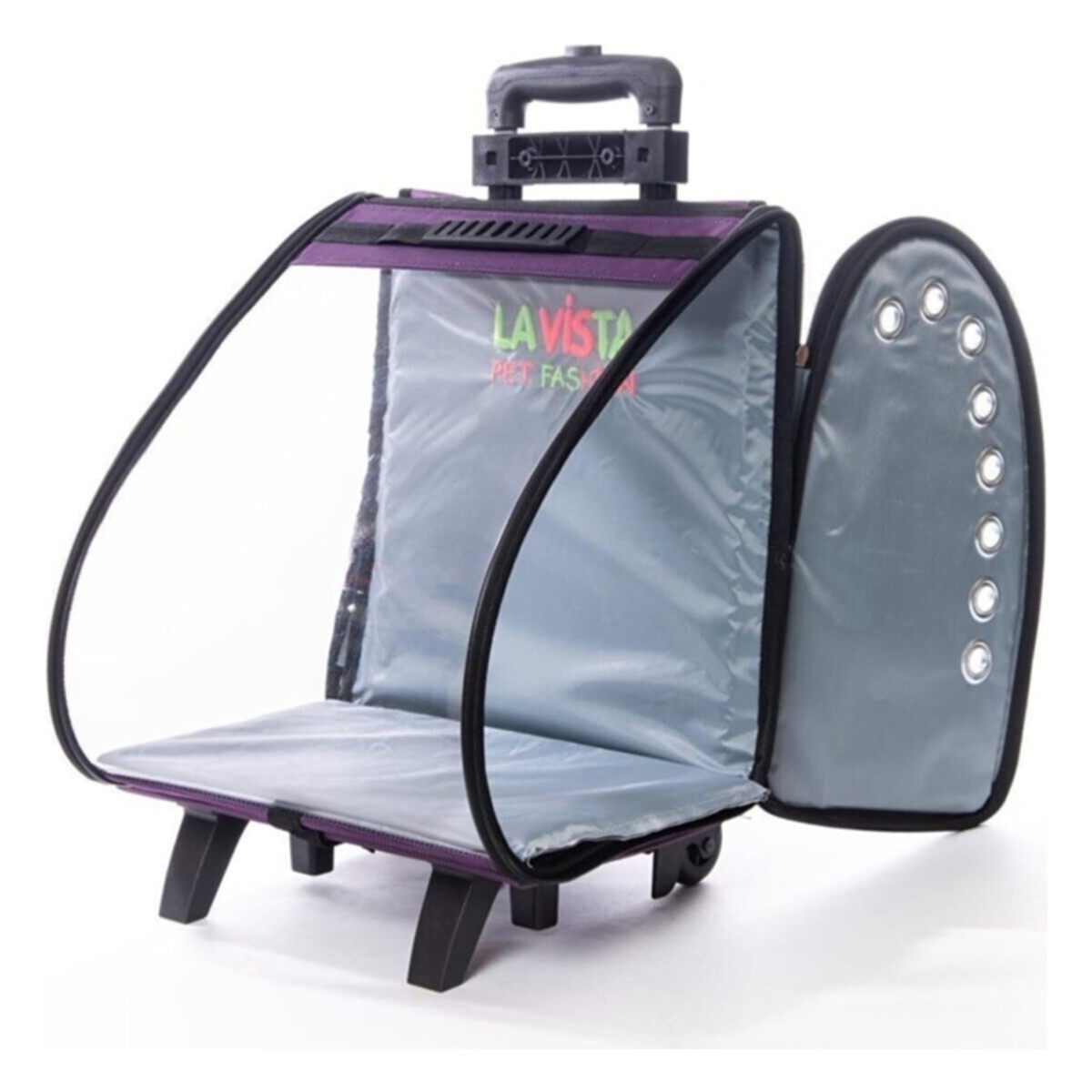 110000347244580.jpg La Vista Volmin Petshop Kedi Köpek Tekerlekli Kale Valiz 36X27X41H - Görsel 1