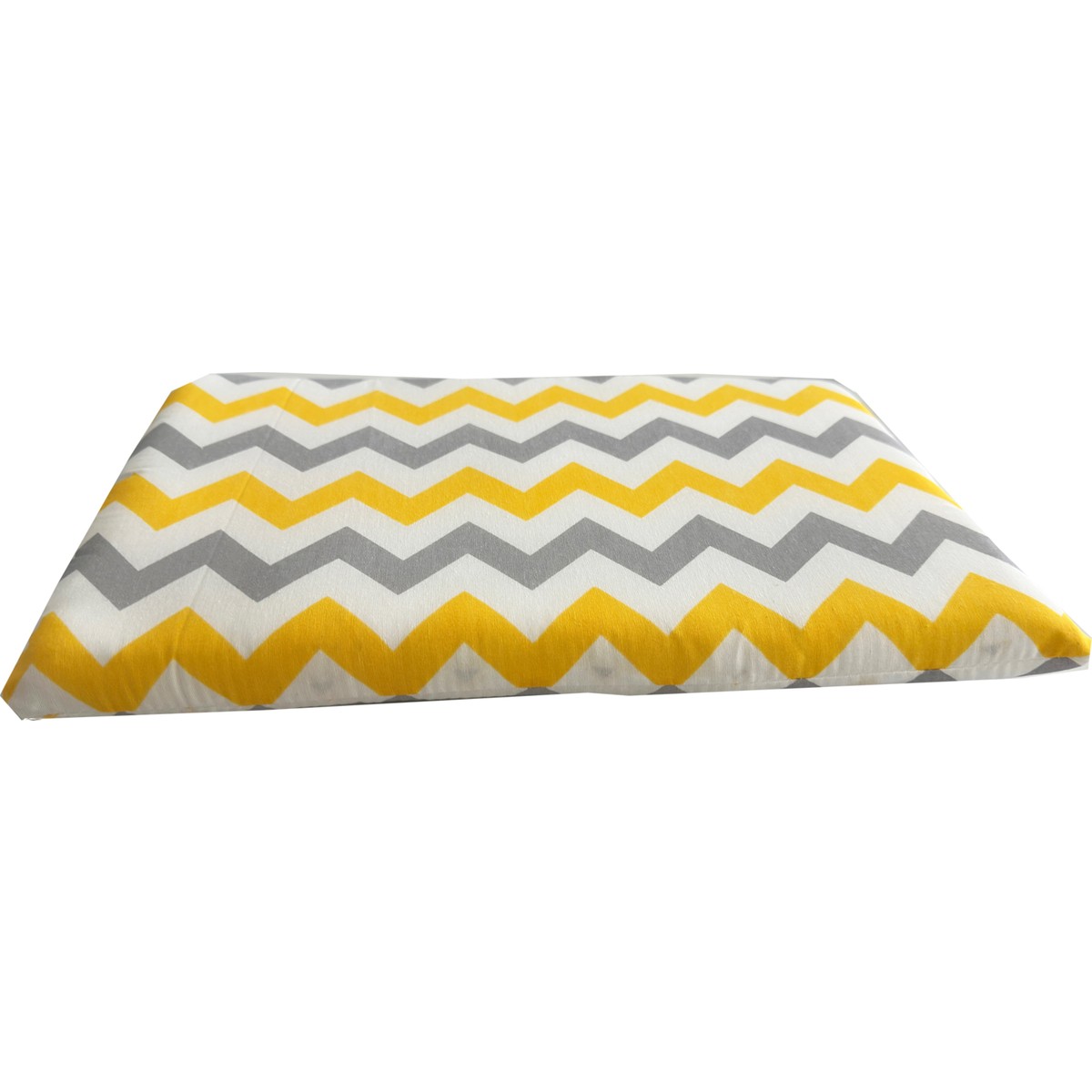 110000374148025.jpg Nelson Yıkanabilir Kedi ve Köpek Taşıma Çantası Minderi Fermuarlı 40X25X3 Cm-Sarı Gri Zikzak - Görsel 1