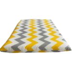 Nelson Yıkanabilir Kedi ve Köpek Taşıma Çantası Minderi Fermuarlı 40X25X3 Cm-Sarı Gri Zikzak - Görsel 3