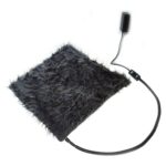 Powertec Kedi Köpek Isıtıcı Ped 48X48CM 5cm Kalınlık Peluş Yumusak Kumaş Yıkanabilir 12V