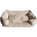 Brt Pet Kedi Yatağı, Küçük Irk Köpek Yatağı 60X45 Krem Tonlarda - Görsel 2