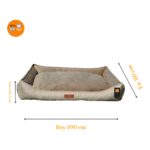 Petty Comfort Kedi Yatağı- Köpek Yatağı-Orta Irk Köpek Yatağı-Büyük Irk Köpek Yatağı-Silinebilir-Tamamı Fermuarlı - Görsel 4