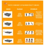 Petty Comfort Kedi Yatağı- Köpek Yatağı-Orta Irk Köpek Yatağı-Büyük Irk Köpek Yatağı-Silinebilir-Tamamı Fermuarlı - Görsel 5