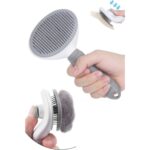 SesaShop Otomatik Temizlenen Tuşlu Evcil Hayvan Tarağı Fırçası Kedi - Görsel 5