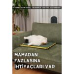 pawdaz Serin (60X40CM) - 4 Mevsim Kedi/ Köpek Matı, Sıcak Veya Soğuk Kullanılabilen Minder Yatak - Görsel 5