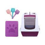 Milo Kedi Tuvalet Seti (Kapalı Tuvalet-Paspas-Kürek)