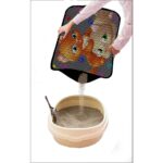 ‎Miapet Miapet Elekli Desenli Kedi Tuvalet Önü Paspası 60 x 45 cm Pati Kediler - Görsel 3