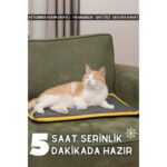 pawdaz Serin (60X40CM) - 4 Mevsim Kedi/ Köpek Matı, Sıcak Veya Soğuk Kullanılabilen Minder Yatak - Görsel 5