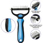 Duhaline Duhalıne Kedi Köpek Tarağı Tüy Topak Açıcı Çift Taraflı Metal Dişli Evcil Hayvan Bakım Fırçası Tarağı - Görsel 4