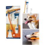 Canlı Petshop Kedi Köpek Diş Fırçası ve Diş Macunu Seti Yenilebilir Diş Macunu Dental Kit Ağız ve Diş Sağlık Seti DF442