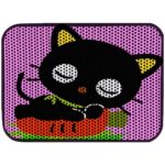 ‎Miapet Glipet Elekli Desenli Kedi Tuvalet Önü Paspası 60 x 45 cm Uyuyan Kedi