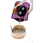 ‎Miapet Glipet Elekli Desenli Kedi Tuvalet Önü Paspası 60 x 45 cm Uyuyan Kedi - Görsel 2