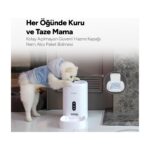 Ttec Foodi Uygulama ile Uzaktan Kontrol Edilebilen Otomatik Wi-Fi Akıllı Kedi/köpek Besleyici - Görsel 5